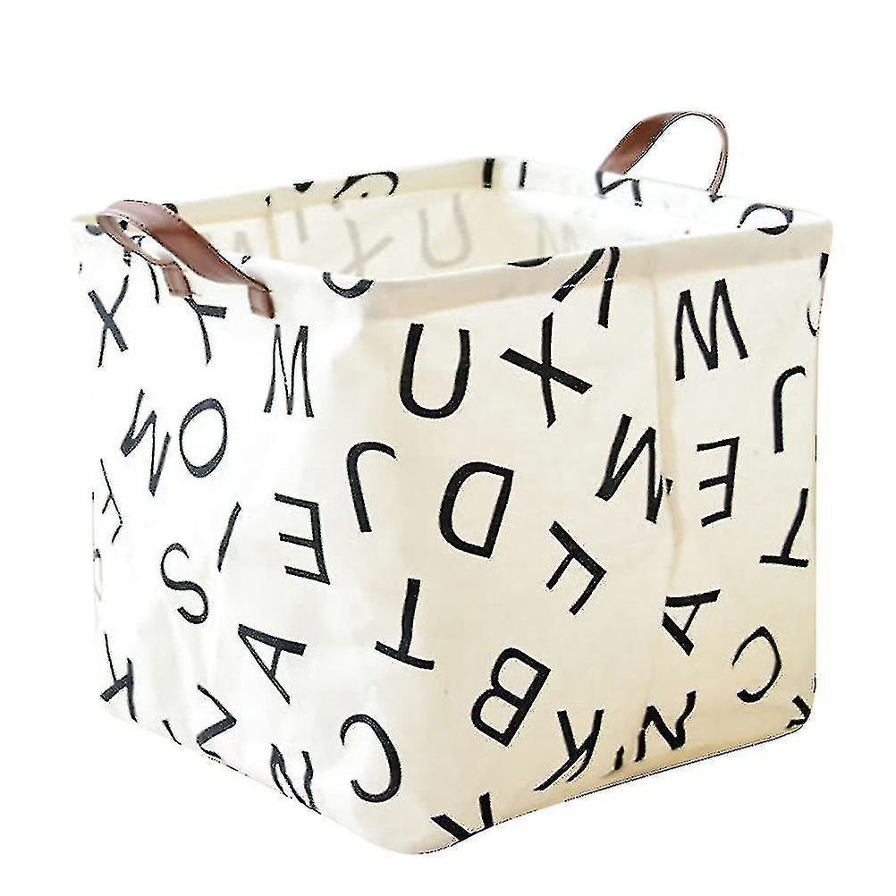 Cotton Linen Sundries Storage Basket Waterproof Portable Folding Toys Sorting Box Home Laundry Baske