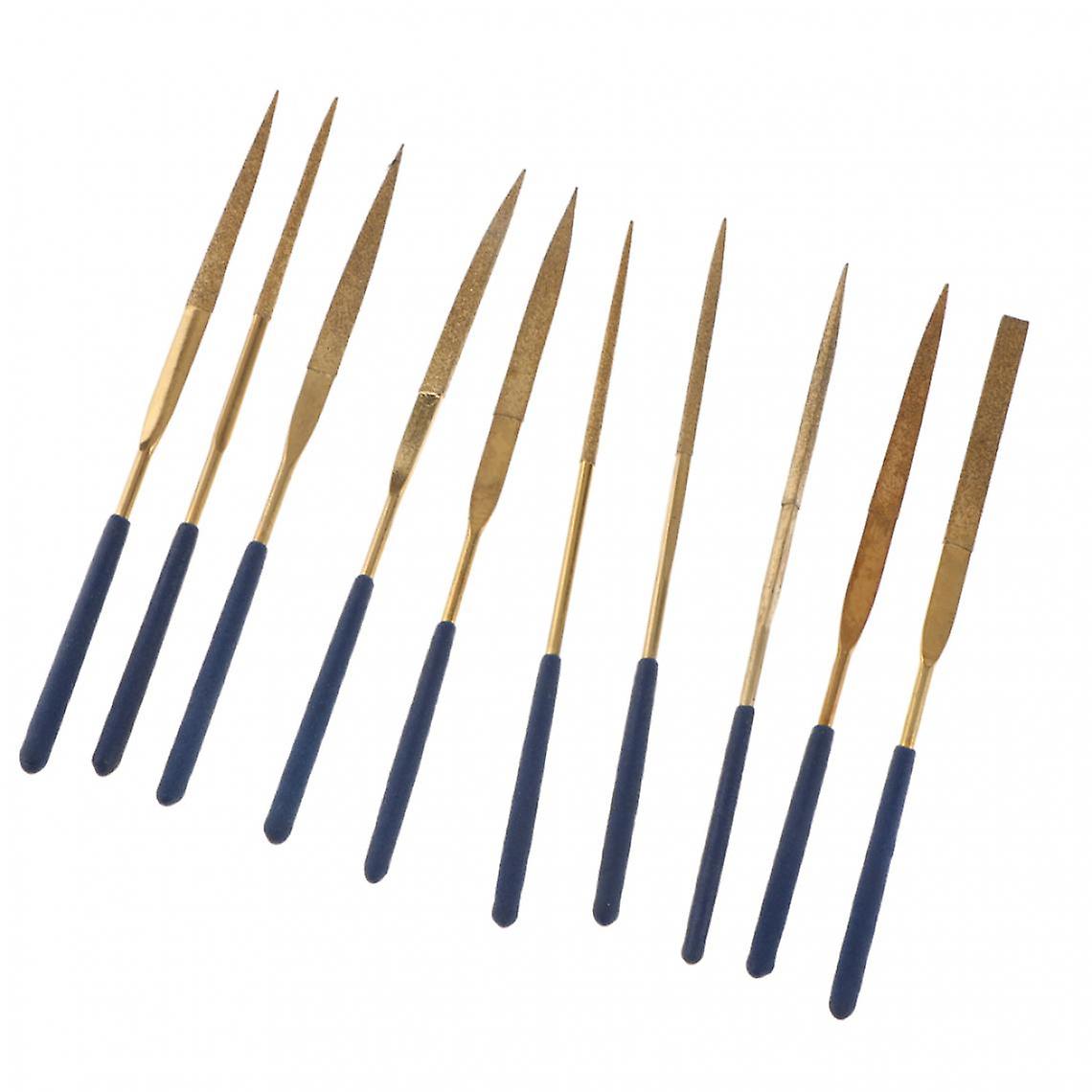 10pcs Super Wear-resistant Diamond Round Triangle File Corundum 4 X 160 Suits