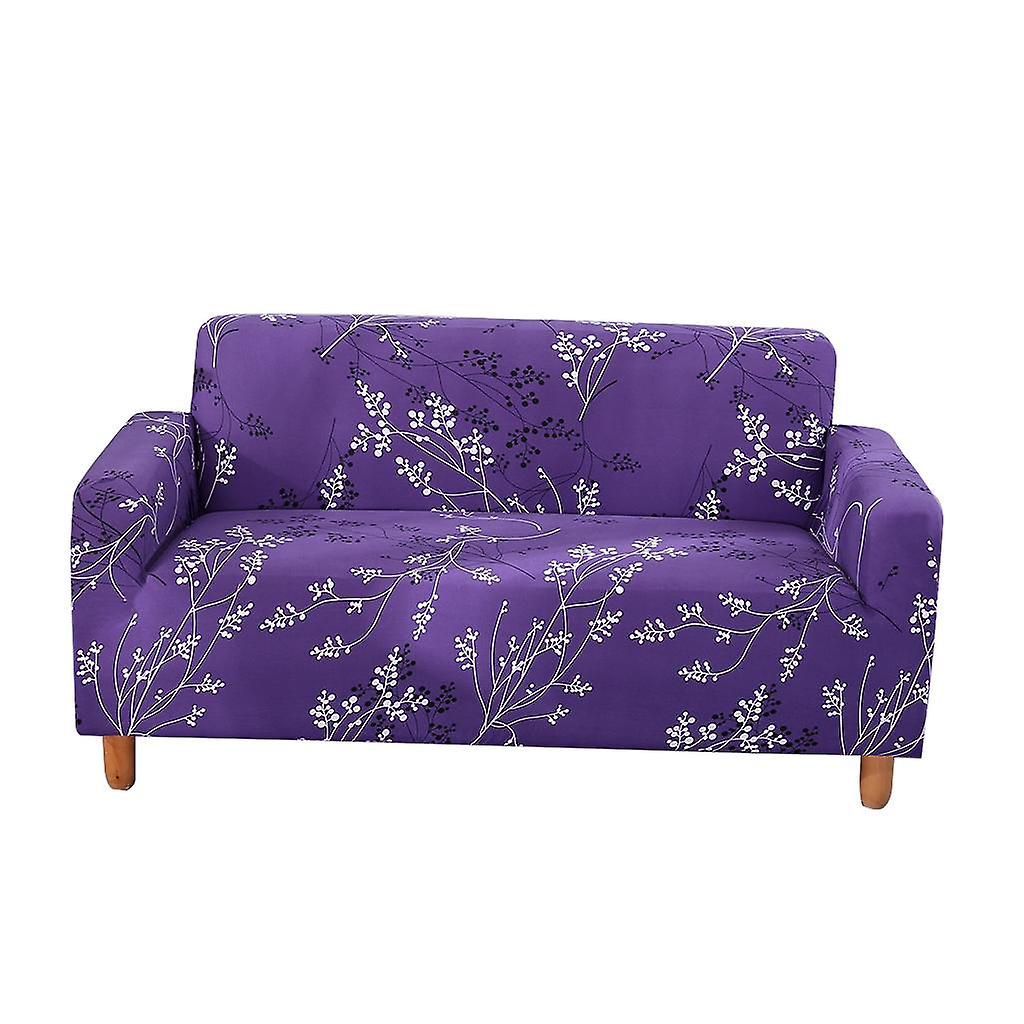 Digitaltryck Stretch All-inclusive 2-sits sofföverdrag Lila