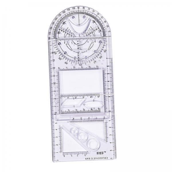 3xMultifunctional Drawing Ruler Angle Measuring Template Tool junior school