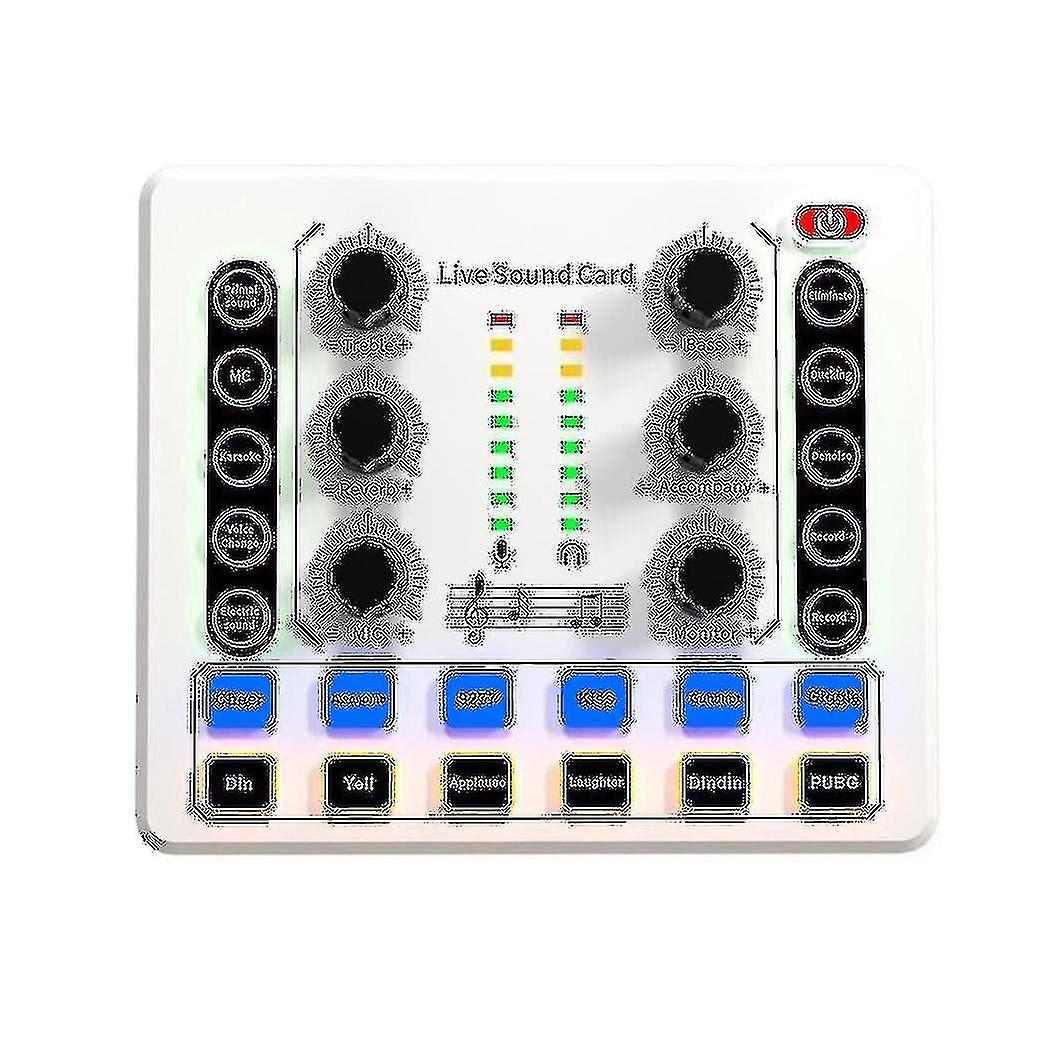 M8 Live Sound Card Wireless Bluetooth Audio Mixer Digital Mixer Noise Reduction Live Streaming Broa