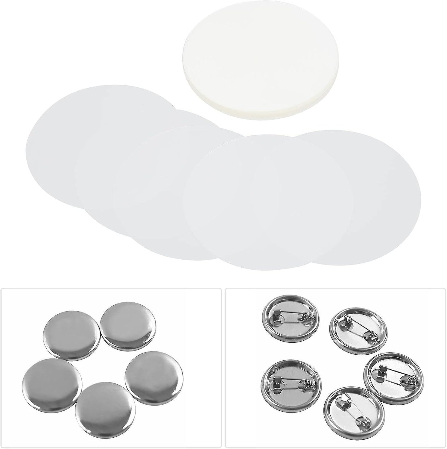 PATIKIL Film Protecteur Pour Badge 66mm (2.6in) - 200 Pièces Transparent Circulaire, Pour Badge 56mm