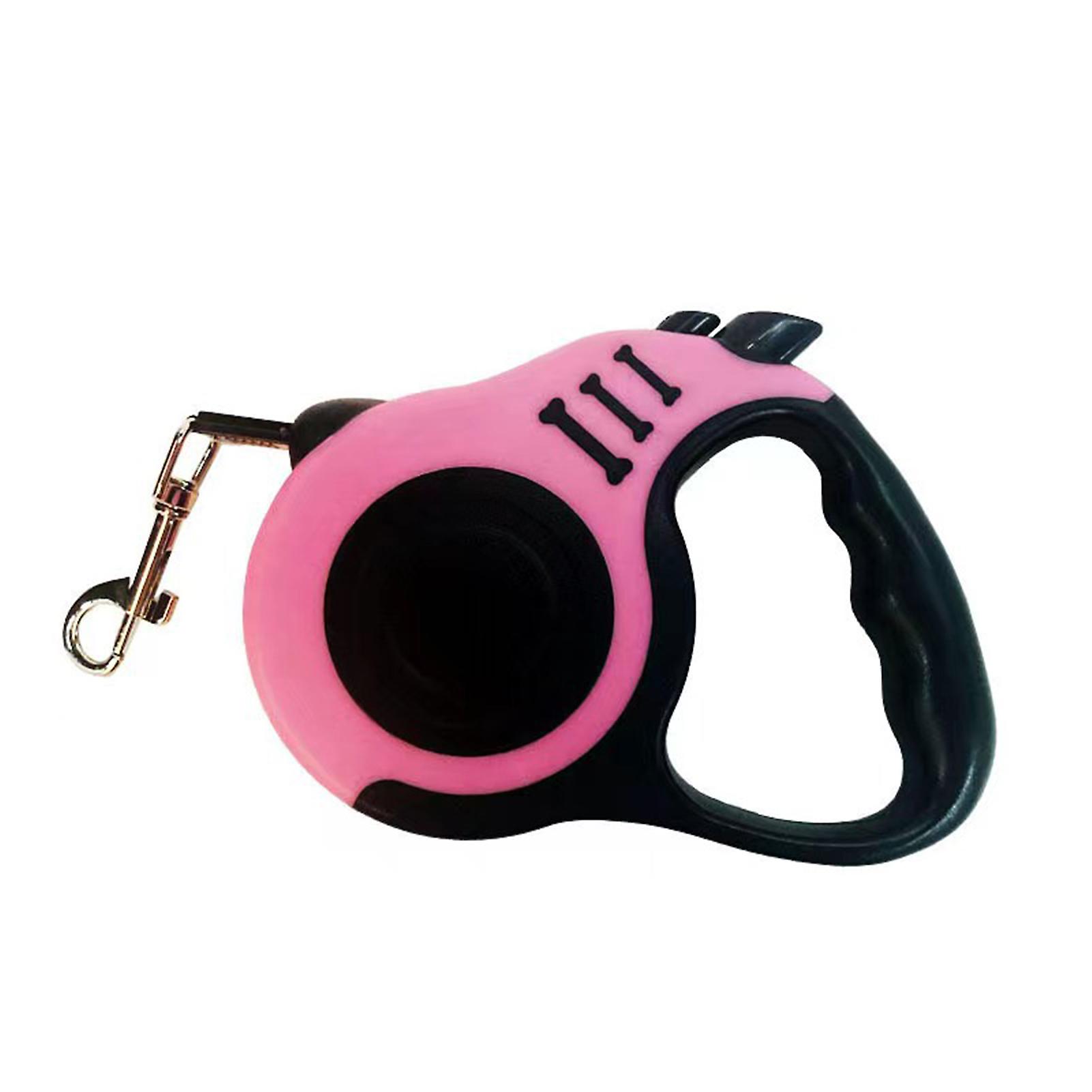 Retractable Dog Walking Leash One-handed One Button Lock & Release Dog Leash