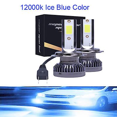 12000k Ice Blue-2pcs Mini Led Car Headlight Bulbs H7 H4 H1 H3 9005 Hb3 9006 Hb4 9012 H11 Led H8 H9 H16 H27/880/881 Car Headlamp 80w 20000lm
