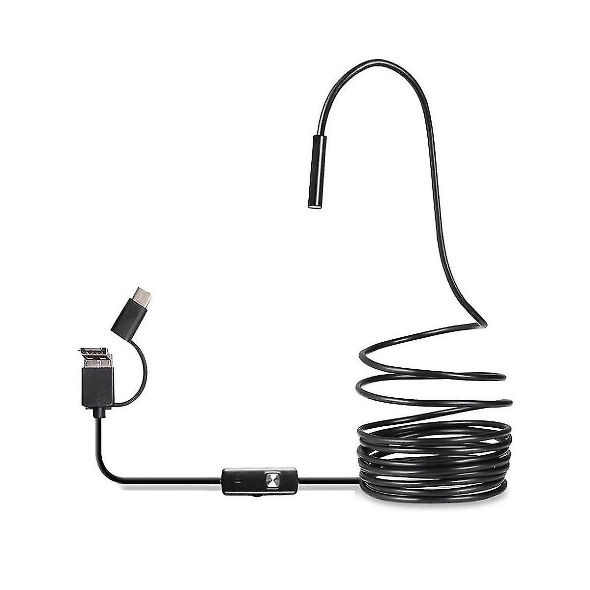 Usb Scope Type C Borescope For Otg Android Ph 7mm Inspect Snake Camera,3.5m Cable
