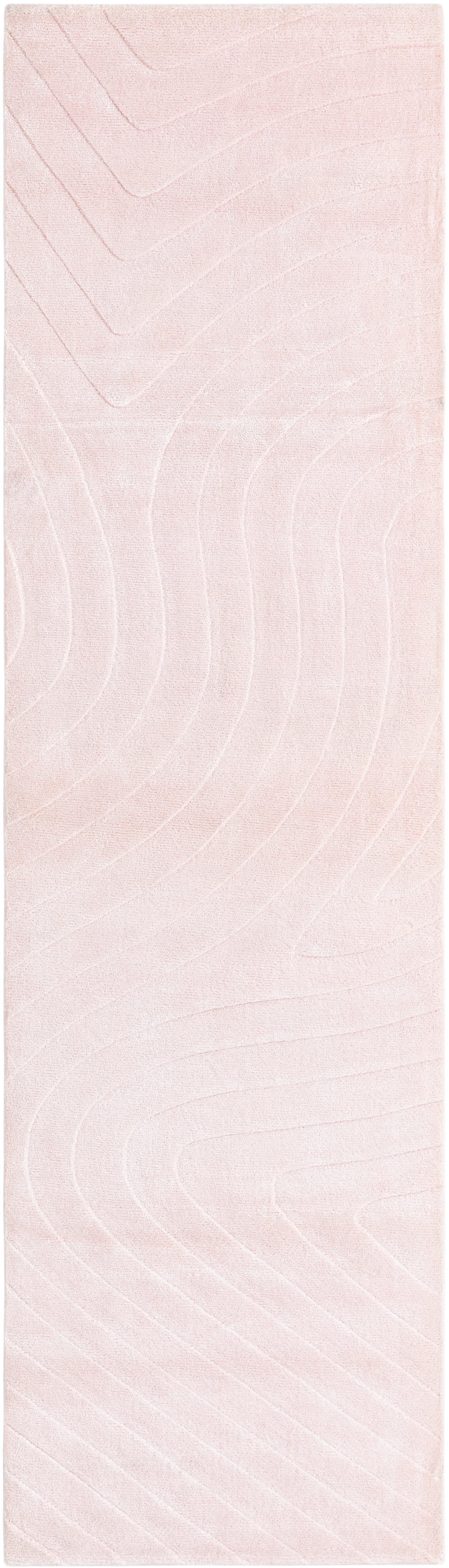 Hadorn Darya-印度 84x300 带粉红色手摇织机印度地毯