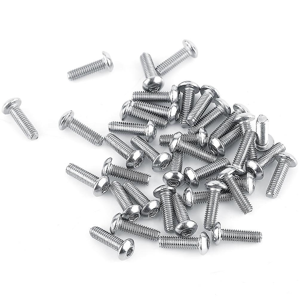 100pcs Bag Button Head Hex Socket Stainless Steel Screw Fastener Repair Tool Accessory M3*10