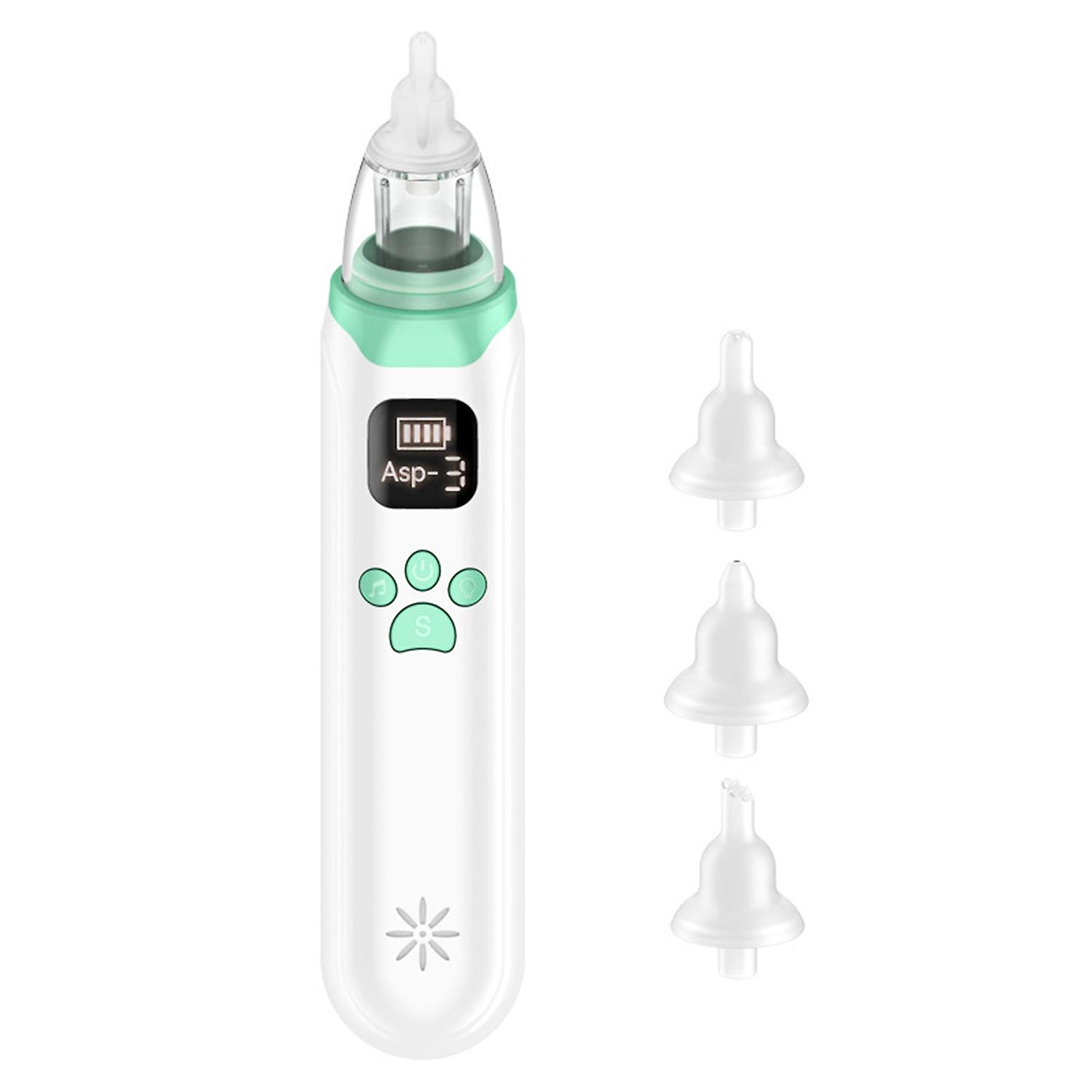 Electric Baby Nasal Aspirator Automatic Nose Sucker Cleaner for Infants 3 Suction Levels Low Noise B