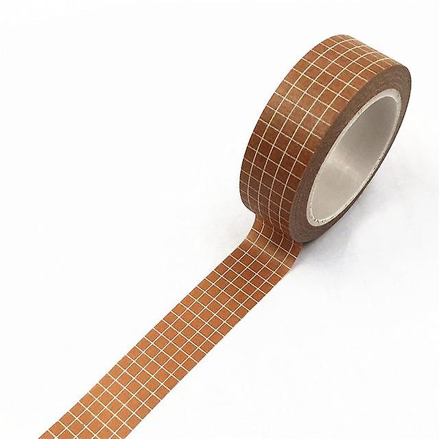 10M Black and White Grid Washi Tape Japanese Paper DIY Planner Masking Adhesive Stickers Decorative Stationery Tapes