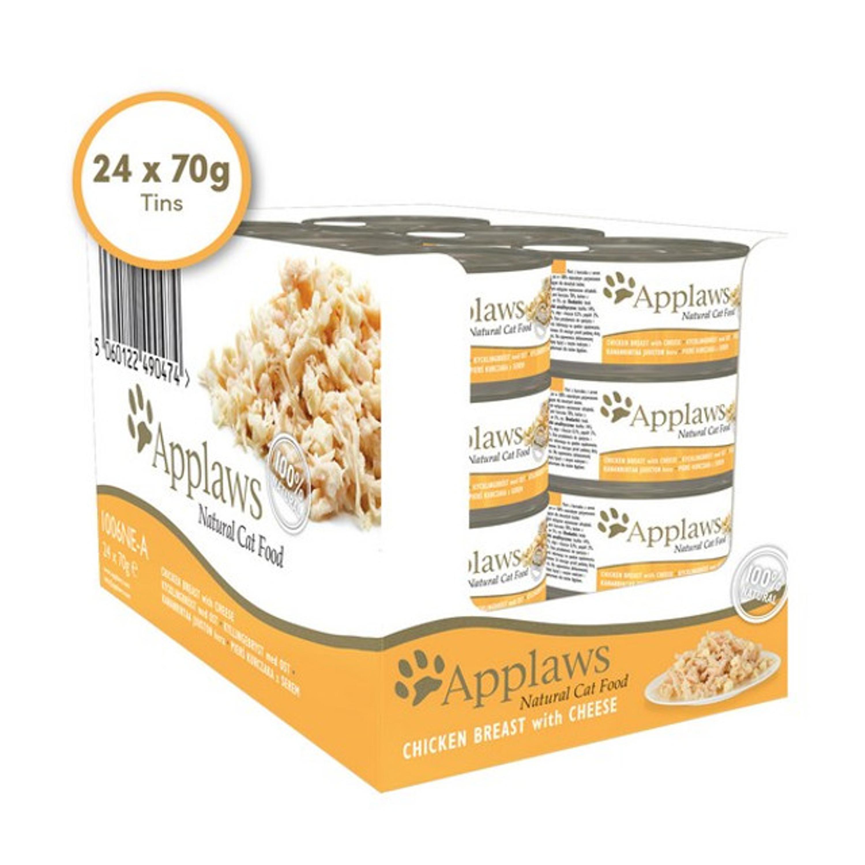 Applaws 猫粮鸡肉和奶酪猫粮 24 x 70 克