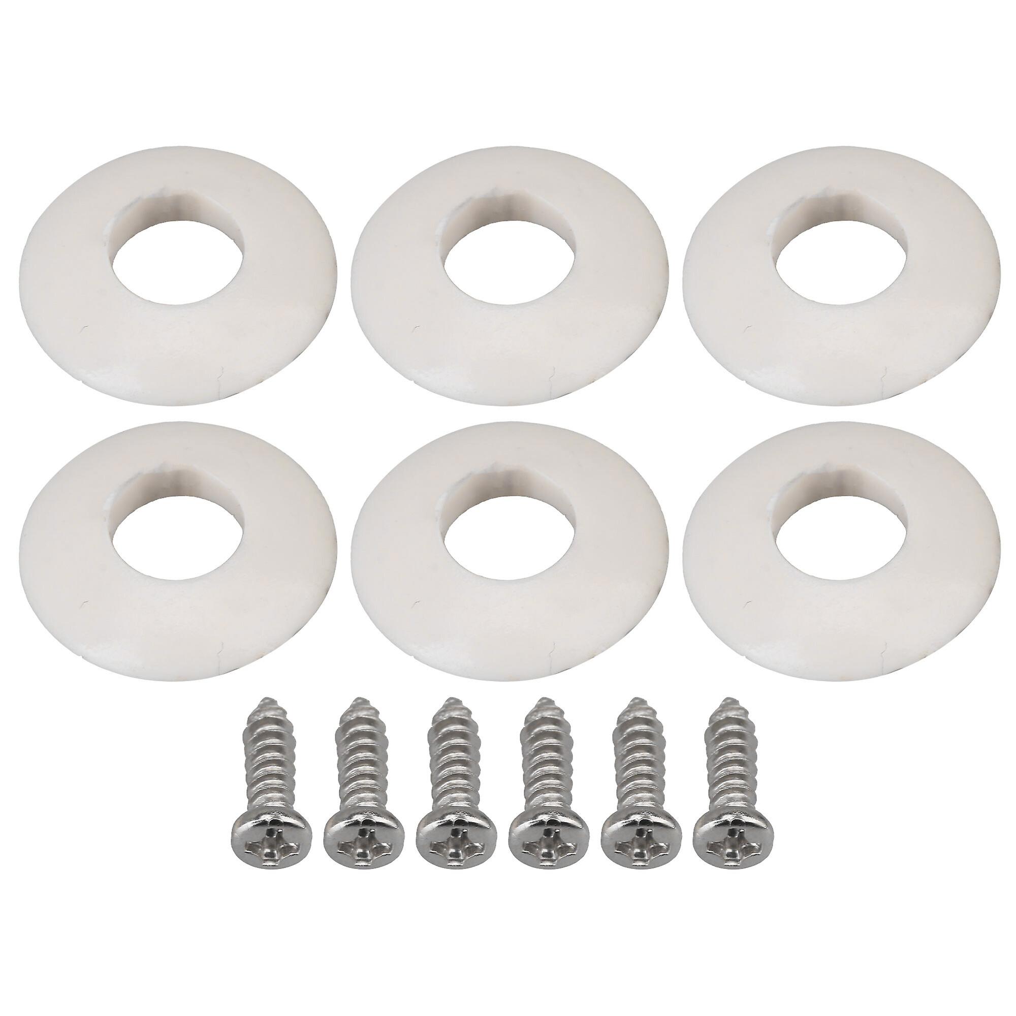 6PCS Plastic Ferrules Washers Gasket for Guitar Tuning Peg Machine Heads