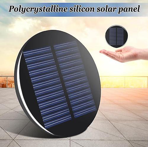 Mini Solar Panel Module 6V 2W 0.35A 80MM Round Poly DIY Epoxy Cell Battery