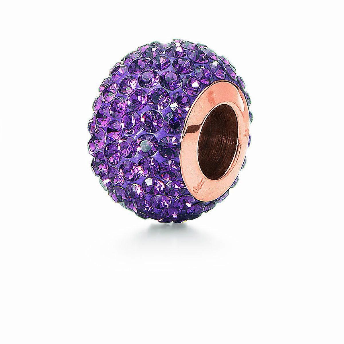 Ladies' Beads Folli Follie 3P0T023RX Purple 1 cm
