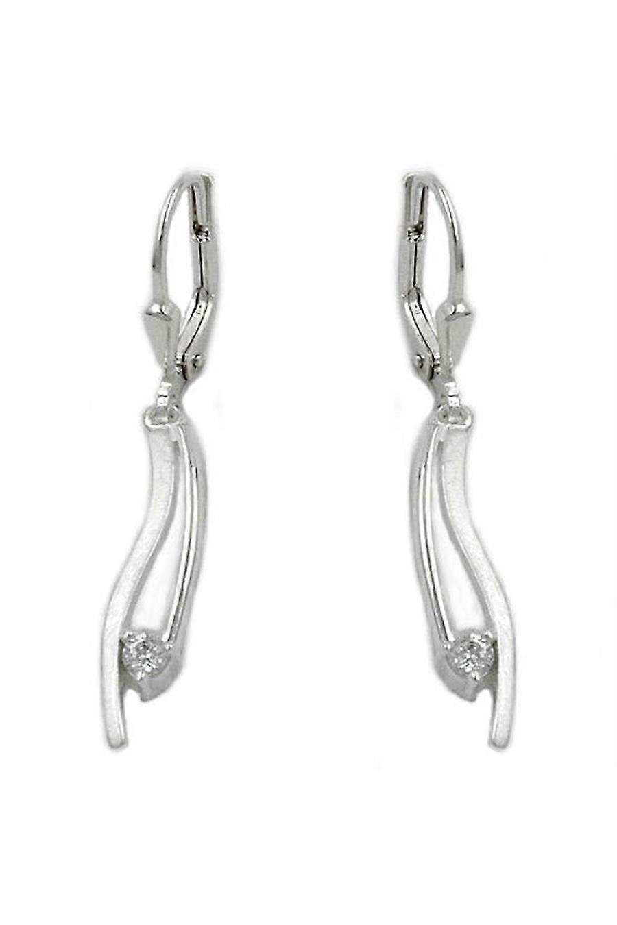Leverback Earrings Zirconia Silver 925 - Gl93196