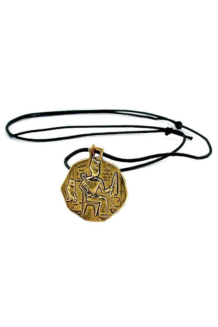 Necklace Pendant Brass Egyptian Motive - Gl00745