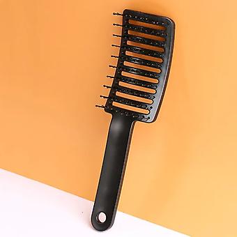 Big Red Hollow Out Nuevo Peine Curvo Grande Peine de Costilla para Hombres y Mujeres Peinado de Cabello Rizado Peine de Masaje Esponjoso Cepillo de Cabello Mujeres ~ 18057