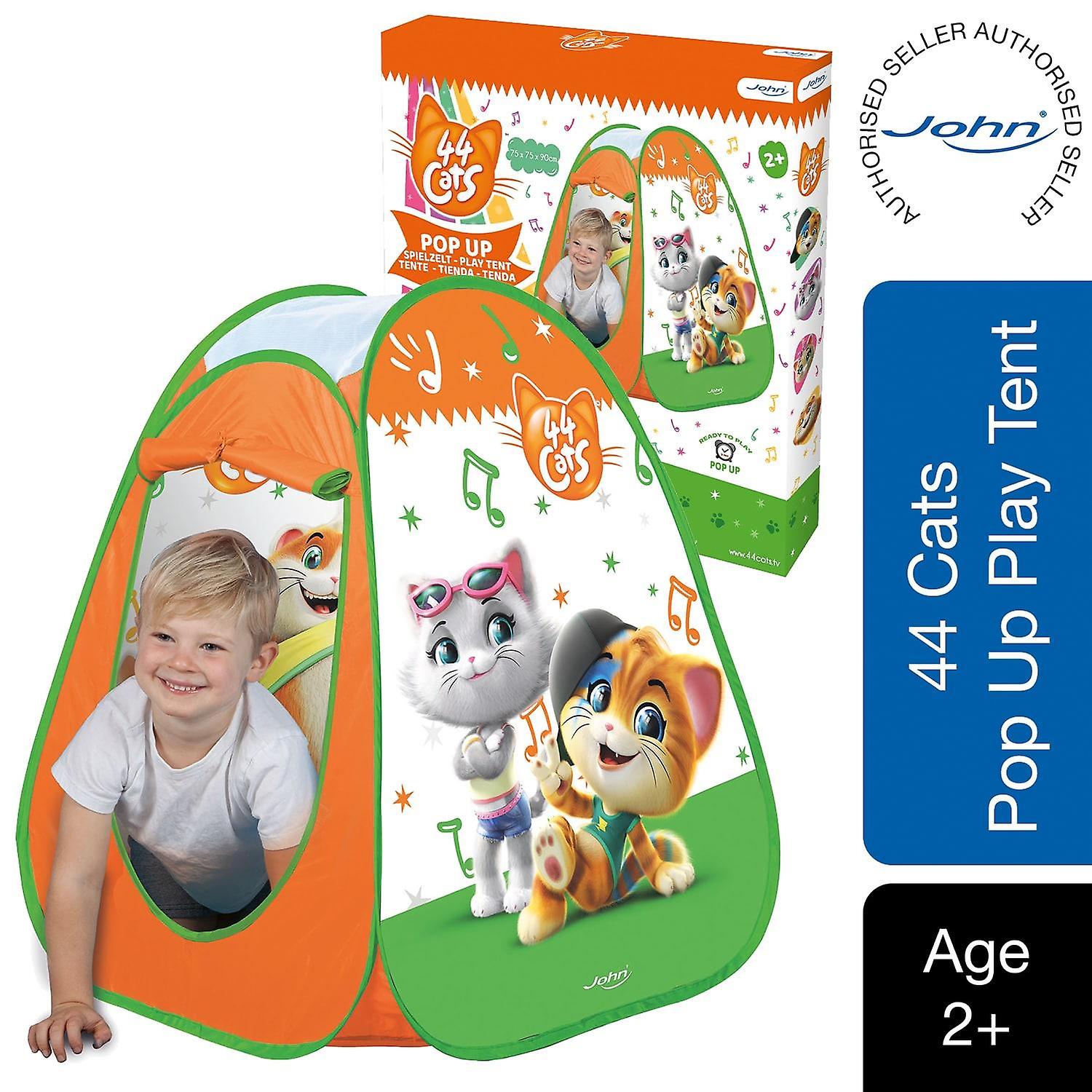 John Pop Up 44 Cats Children's Play Tent with a Colorful Pattern