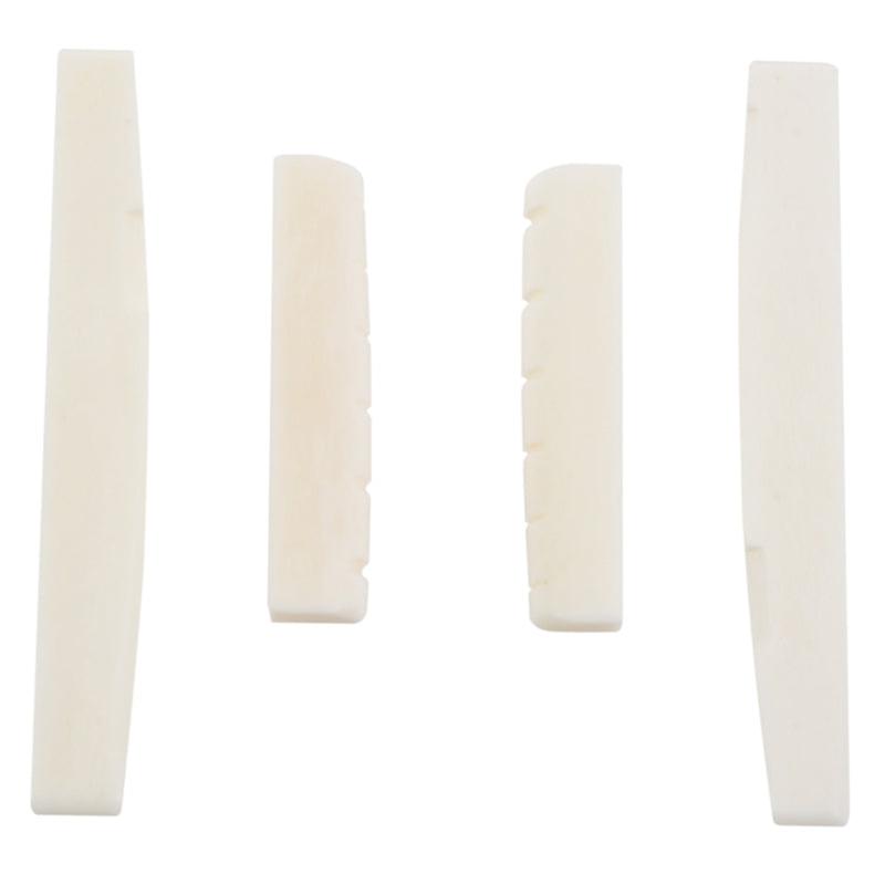 20 Sets Of 40pcs 6 String Acoustic Guitar Bone Bridge Saddle And Nut Made Of Real Bone