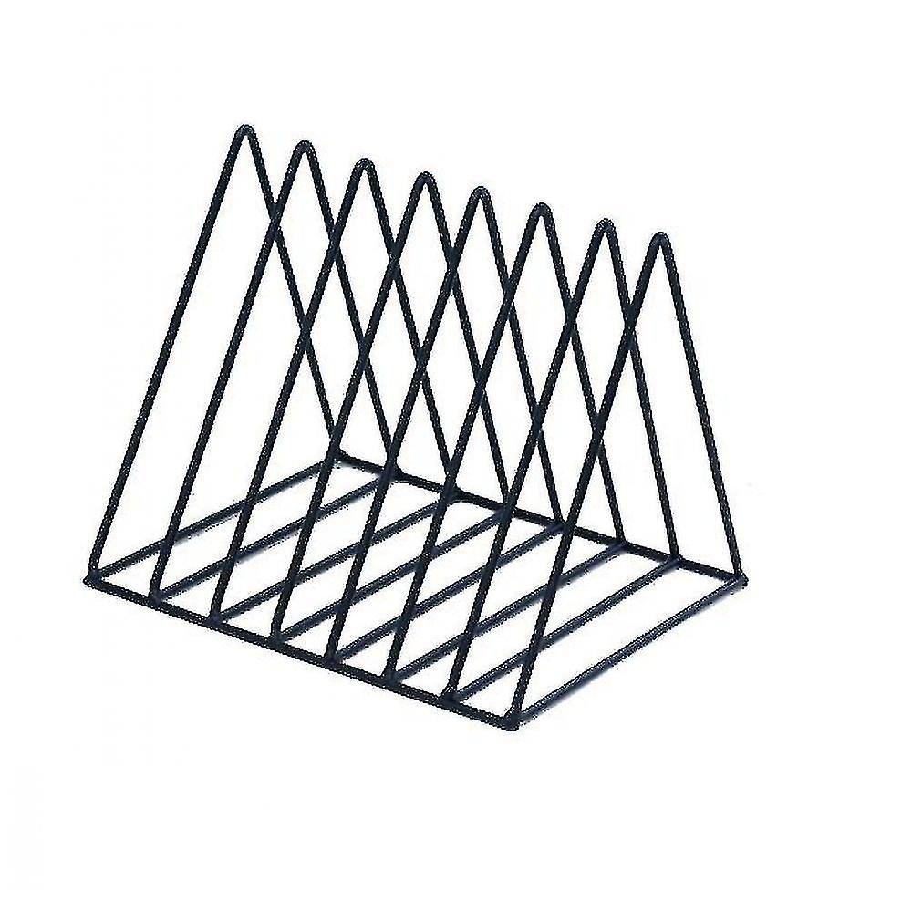 Wrought Iron Golden Triangle Newspaper Rack(black)