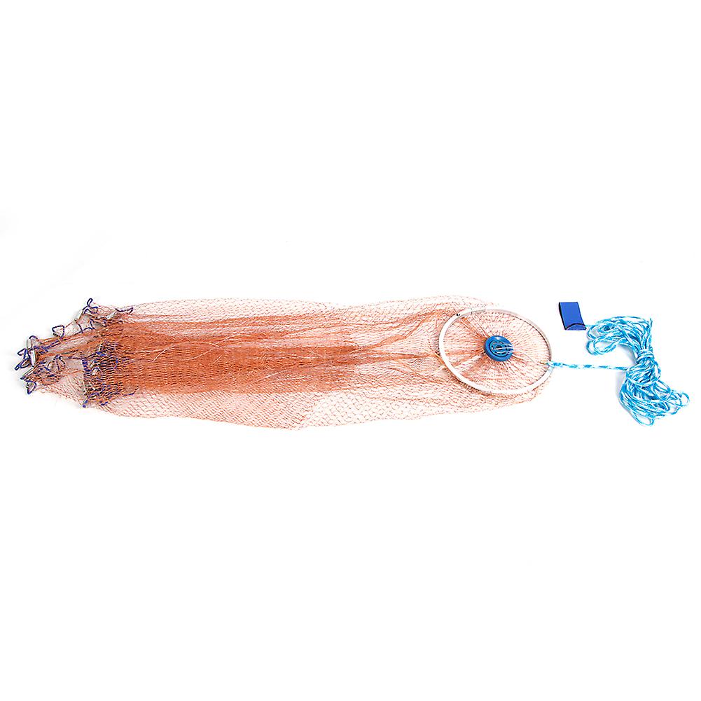 Outdoor American Style Hand Cast Fishing Net Nylon Fishing Mesh Net for Bait Fish3.6m