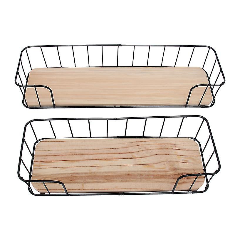 2pcs No Drilling Storage Rack