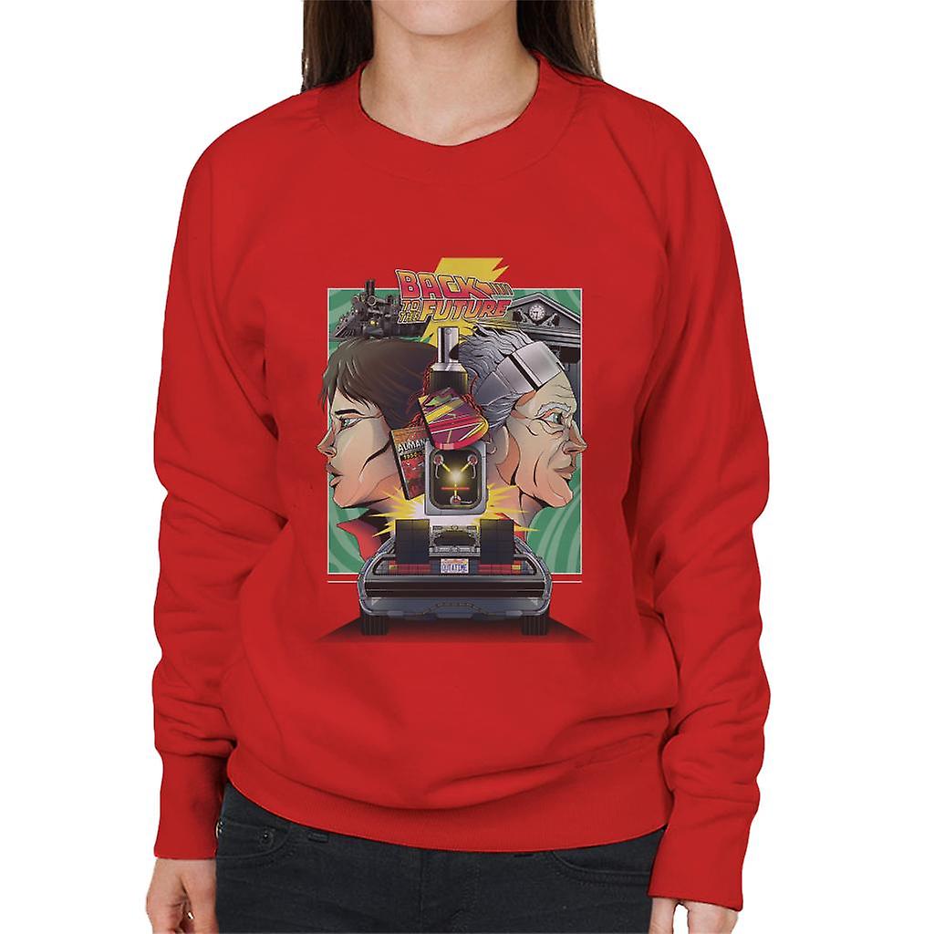 Back to the Future Doc Vs Marty Women's Sweatshirt