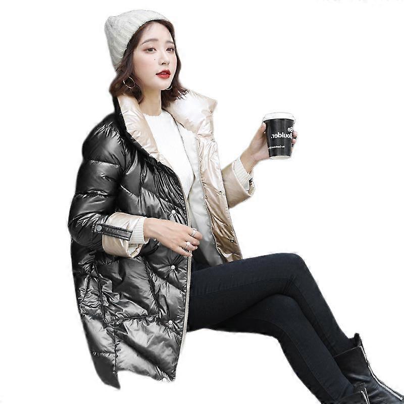 Women's Shiny Down Jacket Jacket Down Jacket With Hood