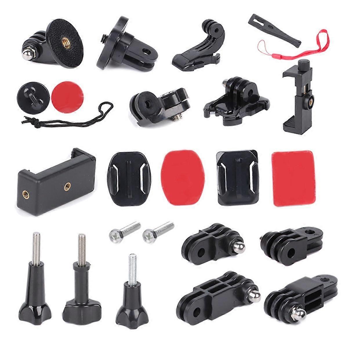 Accessories Kit for Action Camera Accessory Adapter Fixing Bracket Extension Rod for Action3