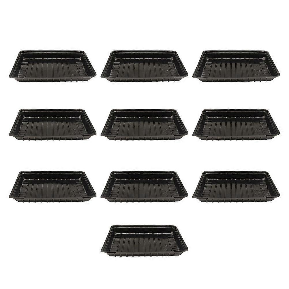 10PCS植物成長トレイ苗スタータートレイ苗屋内園芸植物発芽温室用品用の穴なし