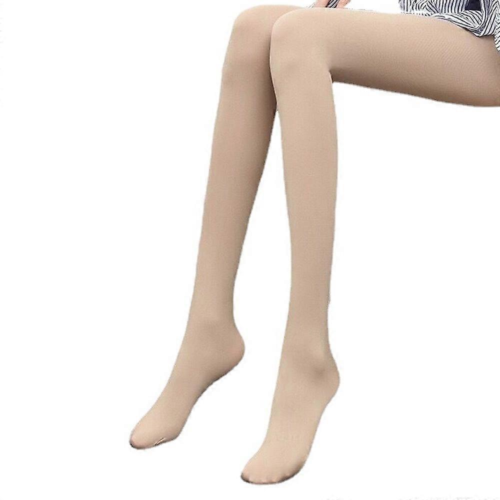 Bas de soie femmes portant des collants en coton minces et épais jambes nues artefact