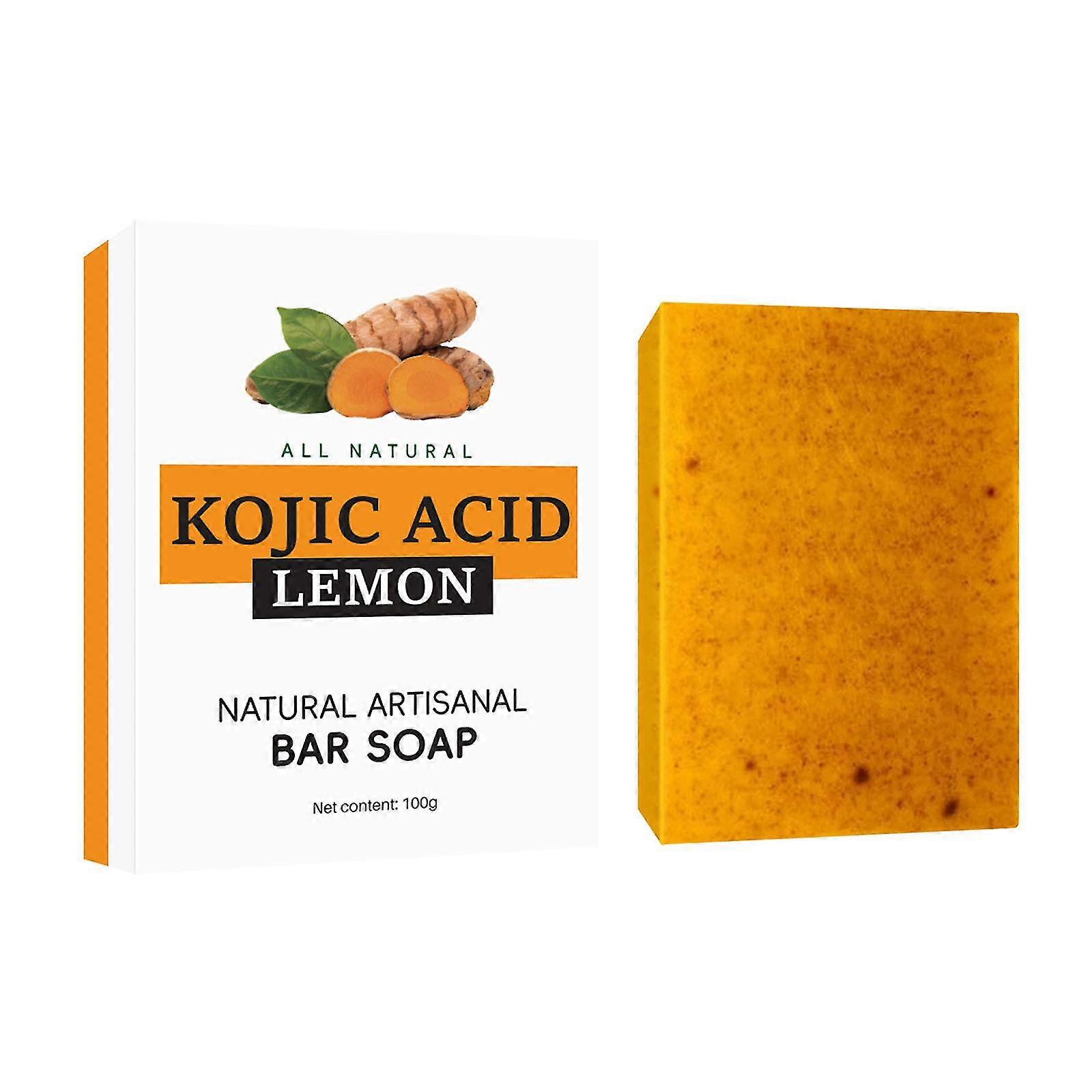 Soap Lemon Turmeric Soap Tablets Deep Cleansing Turmeric Soap Facial And Body Shower Soap Firming Pores And Removing Pigments