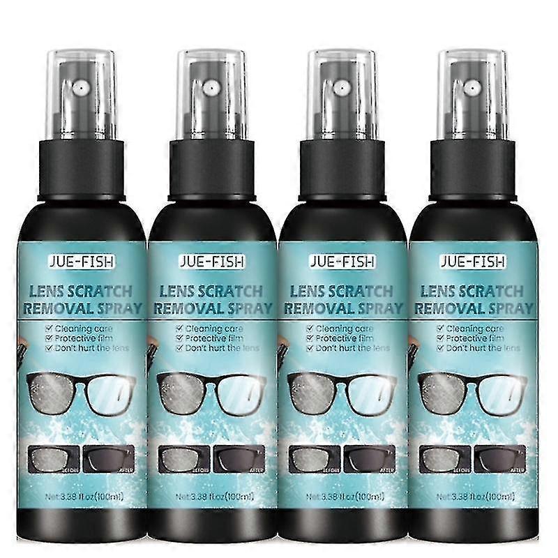 4pcs Detergente per lenti per occhiali Spray liquido 100 ml