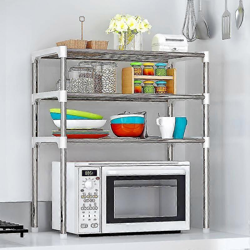 Ablage Gestell Bad Regal Küche Geschirr Mikrowelle Backofen Stahl