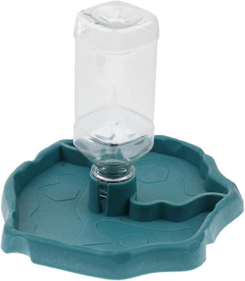Portable Water Dispenser with Plastic Dish Drinker for Reptile Turtle Gecko