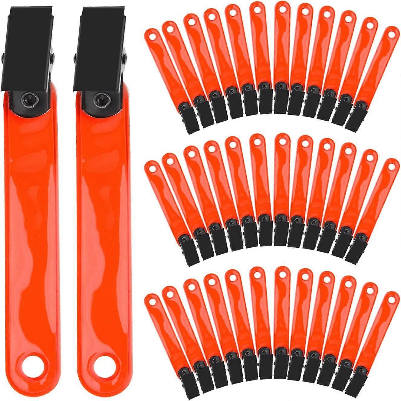 36 Pack Trail Markers with Clips Tacks Hunting Reflector High-Visibility Tree Trail Markers(Orange)