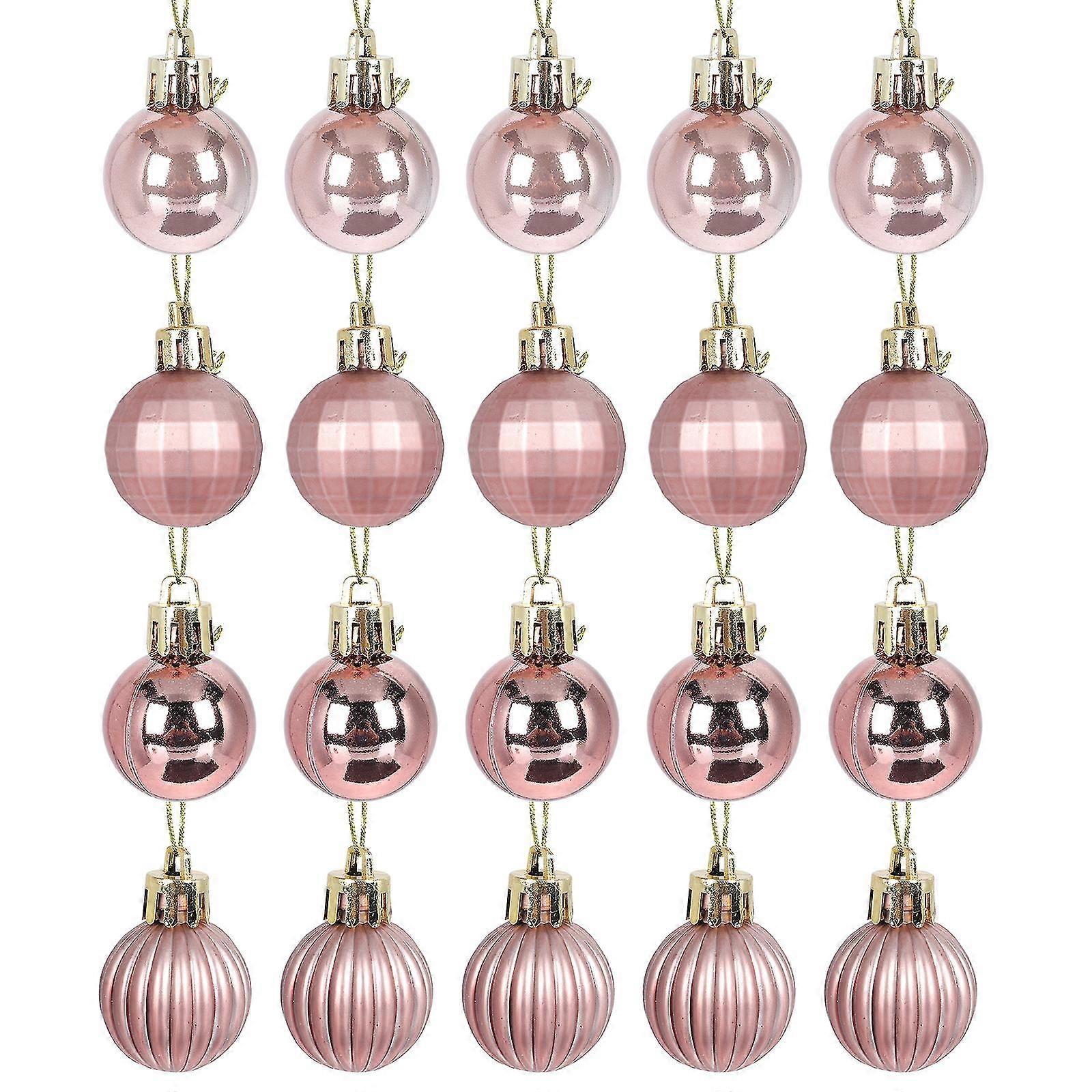 24pcs Christmas Hanging Balls Creative Tree Hanging Decors Scene Layout Props