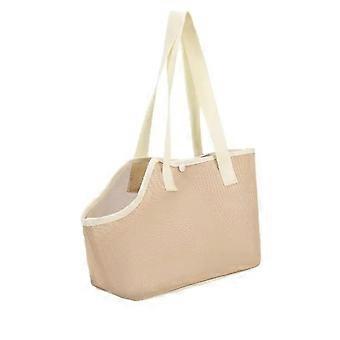 Dog Chest Carrier Portable Pet Purse Sling Foldable Breathable Pet Mesh Sling Small Dog Cat SoftSided Carrier 21x38x27cm