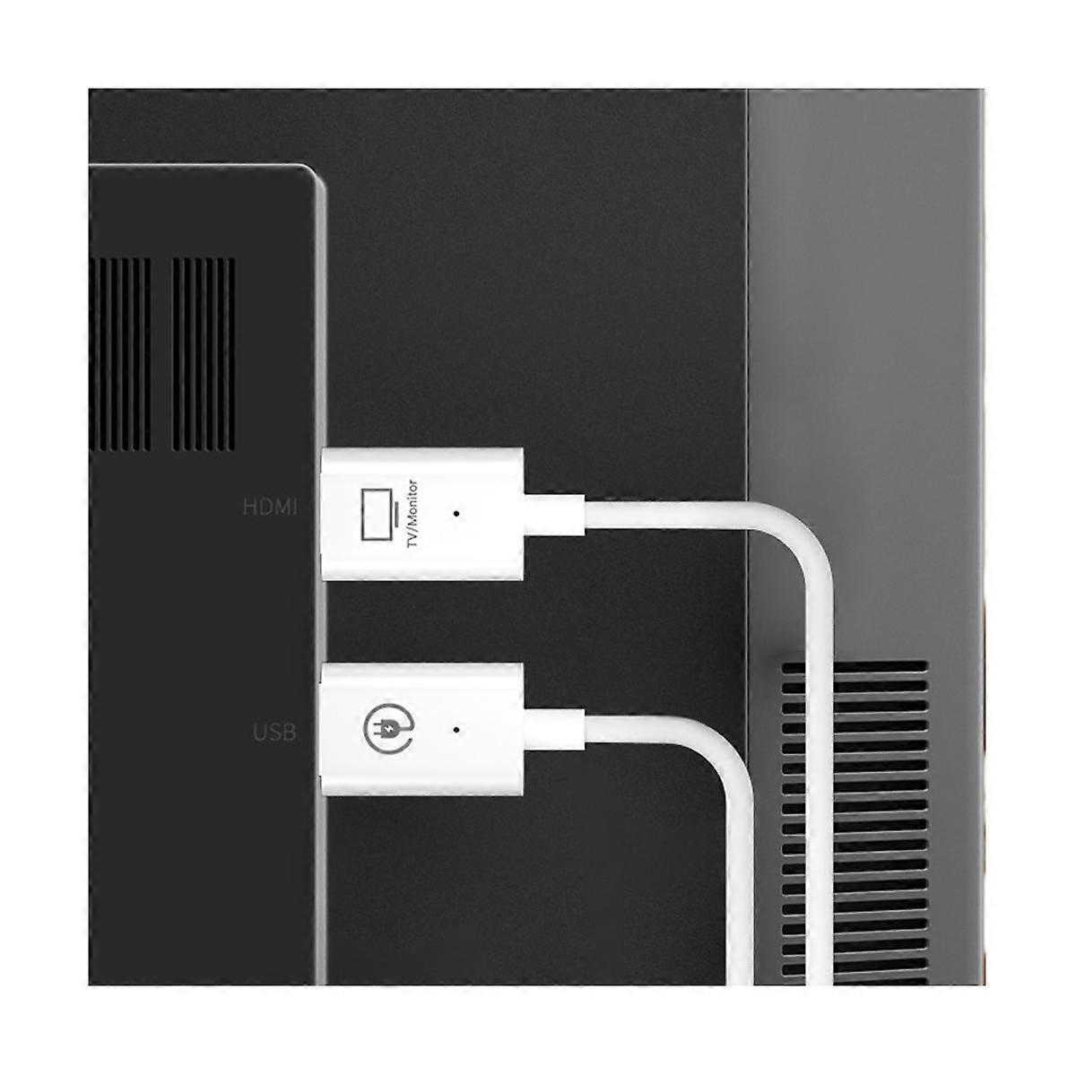 5G 50M 无线视频发射器和接收器扩展器显示器 USB 适配器适配器 电视棒