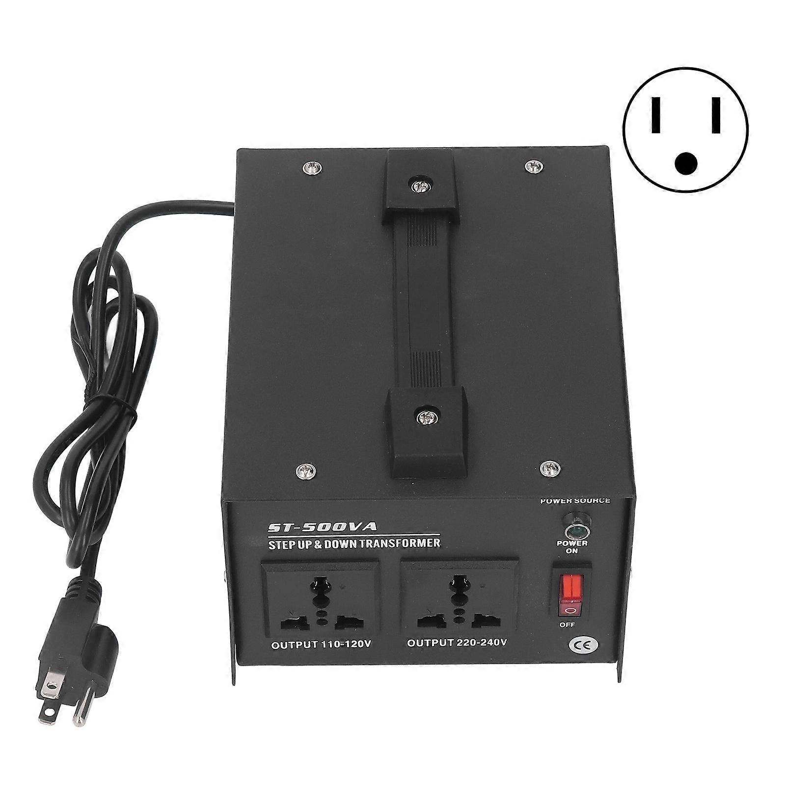 Step Up Buck Transformer 500W Heavy Duty Voltage Converter Output 110V/220V Adjustable Input 110V120V/220V240V US Plug NO.7050