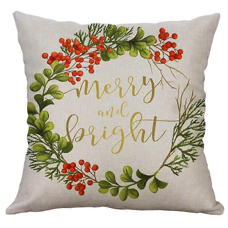 クリスマスガーランドスロー枕カバー赤格子縞トラック鹿ノームクッションカバーデザイン263jpjcjh