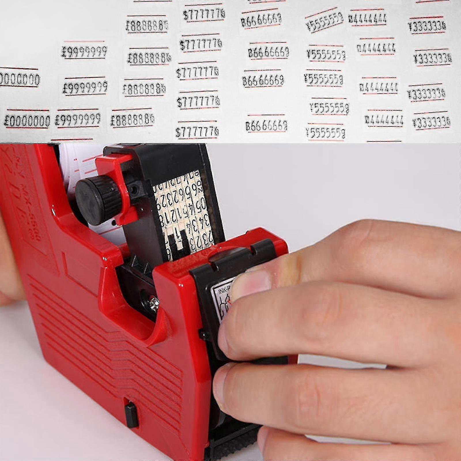 Mx-5500 Handheld Price Labeller 8 Digits Single Row Tag Marker Machine For Store