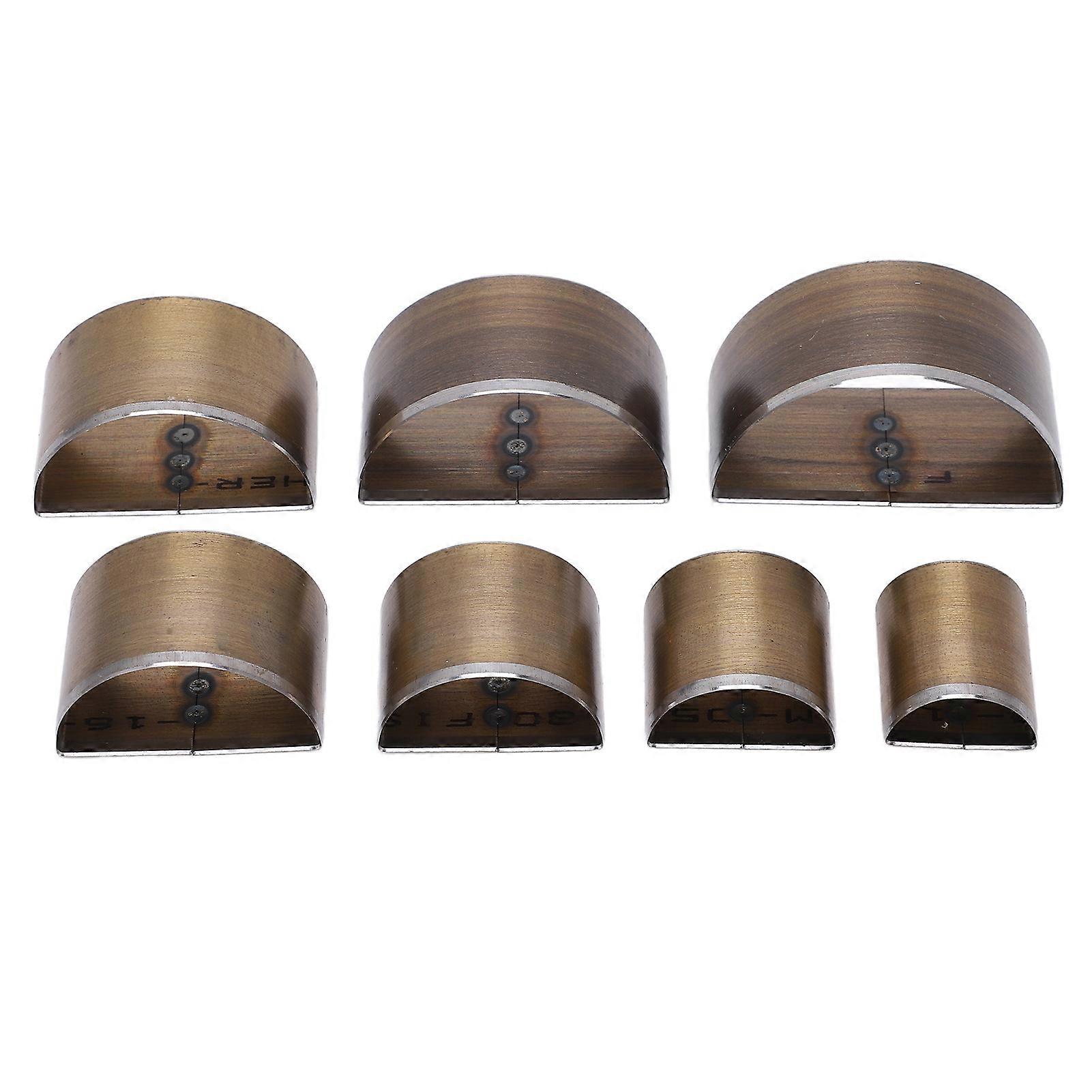 7PCS Leather Die Cutter 20 to 50mm Handcraft Leather Die Cut Shapes Semicircle Shape High Speed Steel Leather Cutting Dies