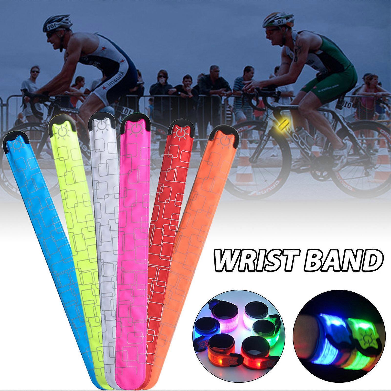 USB Slap Luminous Bracelets Orange/Blue/Green/White/Red/Pink Bracelet Suitable for Children Adults Boys