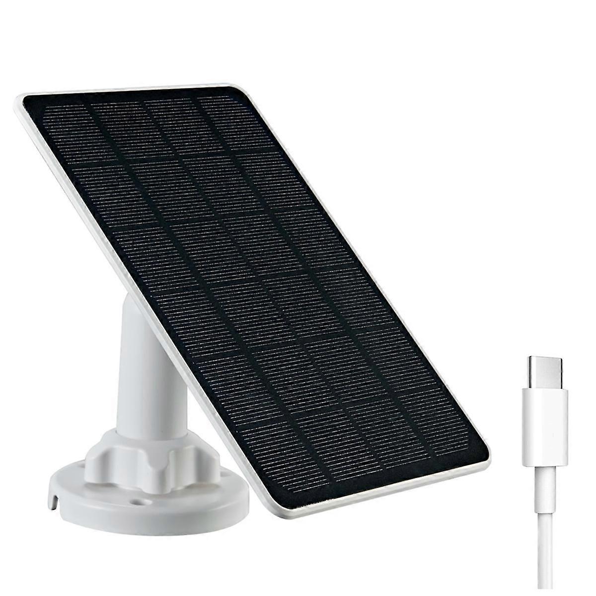 3W Solar Panel for Security Camera Outdoor IP65 Waterproof with 3 Meters Charging Cable for Outdoor
