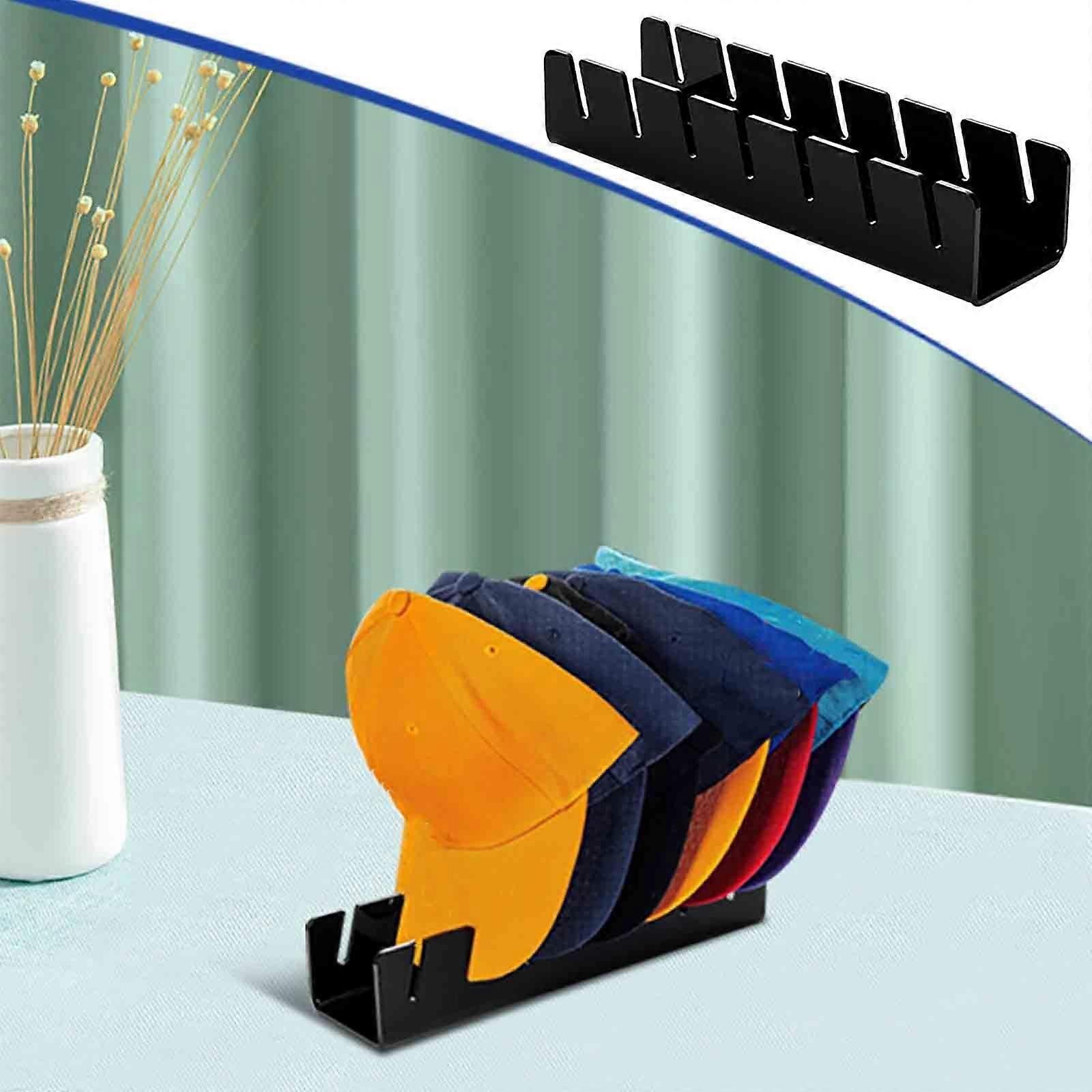 2-Pack Acrylic Hat Stand Organizer – Holds 14 Baseball Caps, No Installation, Display Rack For Closet Or Office - View #2