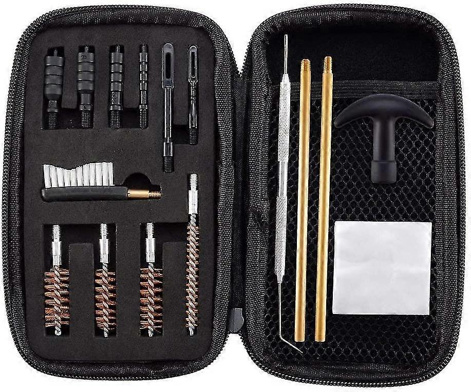 Tactical M16 Rifle Pistol Cleaning Brush Bag 9mm Gun Cleaning Kit