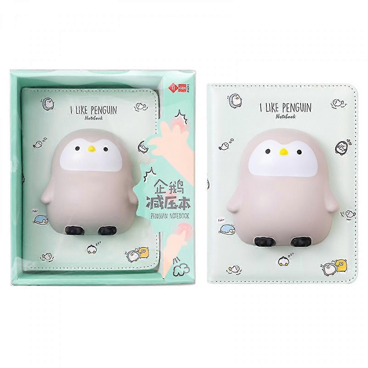 Decompression Penguin Color Page Book Hand Ledger Notebook