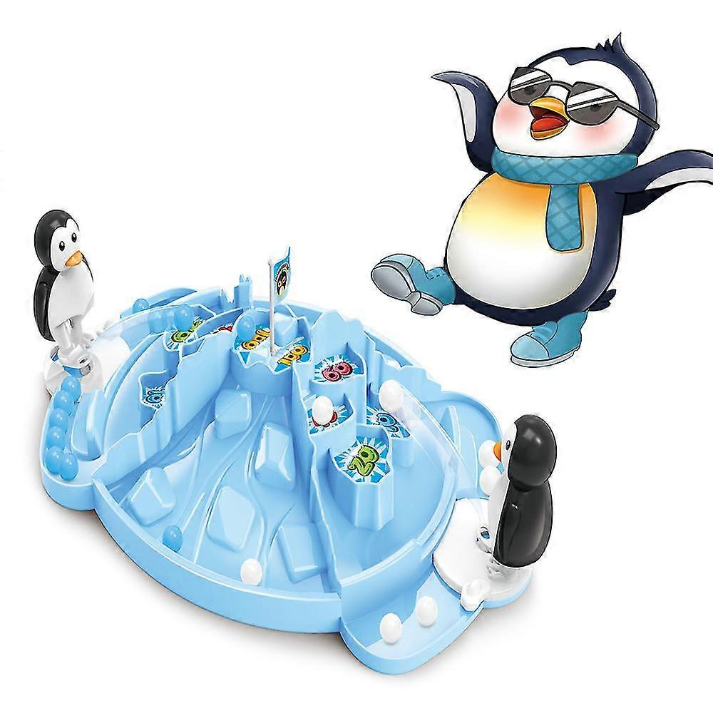 Penguin Kicking Play Snowball Challenge Battle Set Table Game