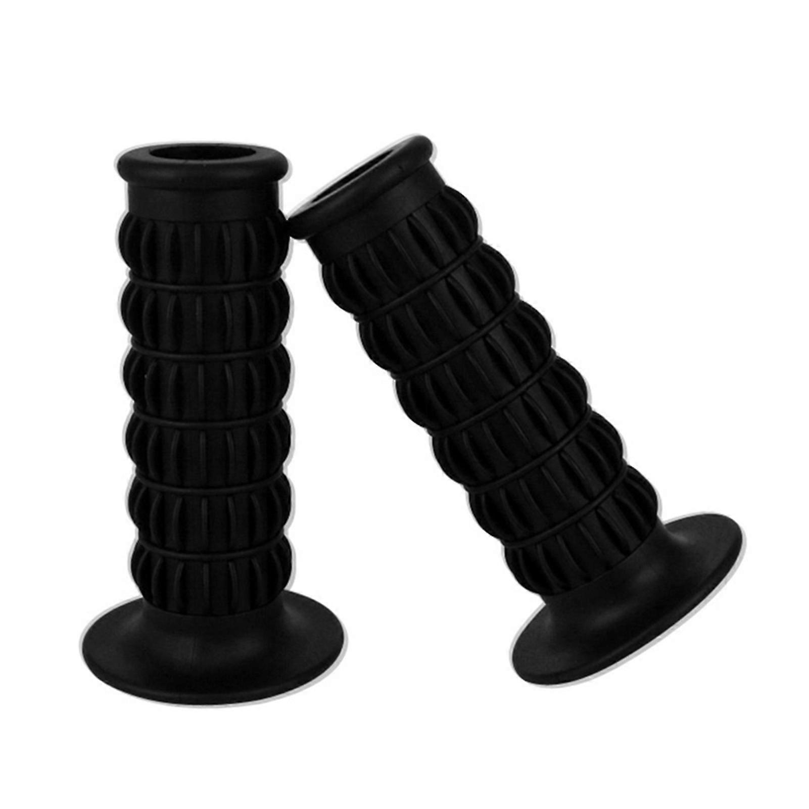 Motorcycle Grips Non Slip Handlebar Hand Grips Motorcycle Comfort Handlebar Grip Thruster Grip For Honda Cb400, 2pcs, Black