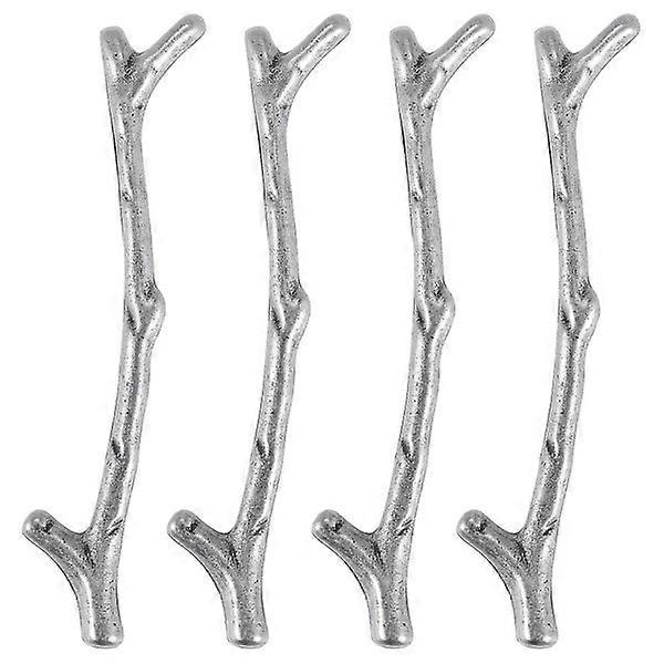 4 Pack Branch Cabinet Knobs Hole Alloy Vintage Tree Drawer Pull Handles For Farm